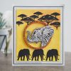 safari die and stamp elephant