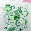 pink ink designs layered stencil seahorse sample