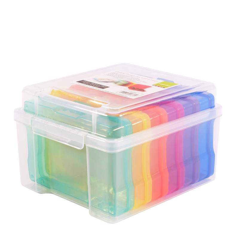 Vaessen Creative Colourful Storage Box with 6 Cases - Creative Expressions