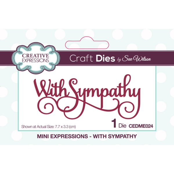 Sue Wilson Mini Expressions Collection With Sympathy