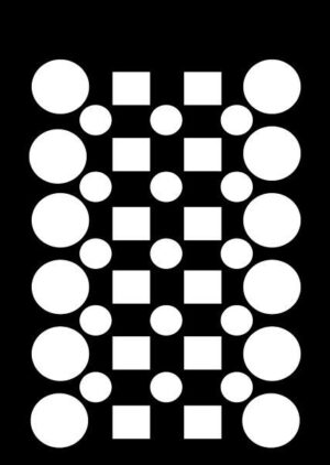 Creative Expressions Mini Stencil Checker Board