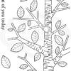 woodware stamp silver birch tree