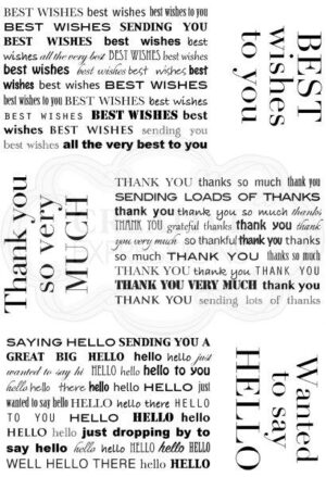 woodware stamp mini background greetings