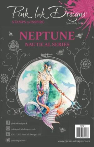 pink ink designs a5 stamp neptune (nautical series)