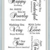 sentimentally yours bohemian essential sentiments DL stamp